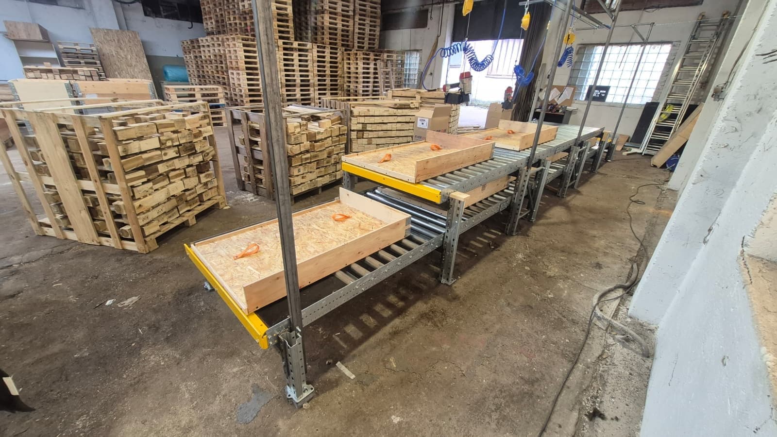 Linka na spracovanie recyklovaného dreva v prevádzke MMLES